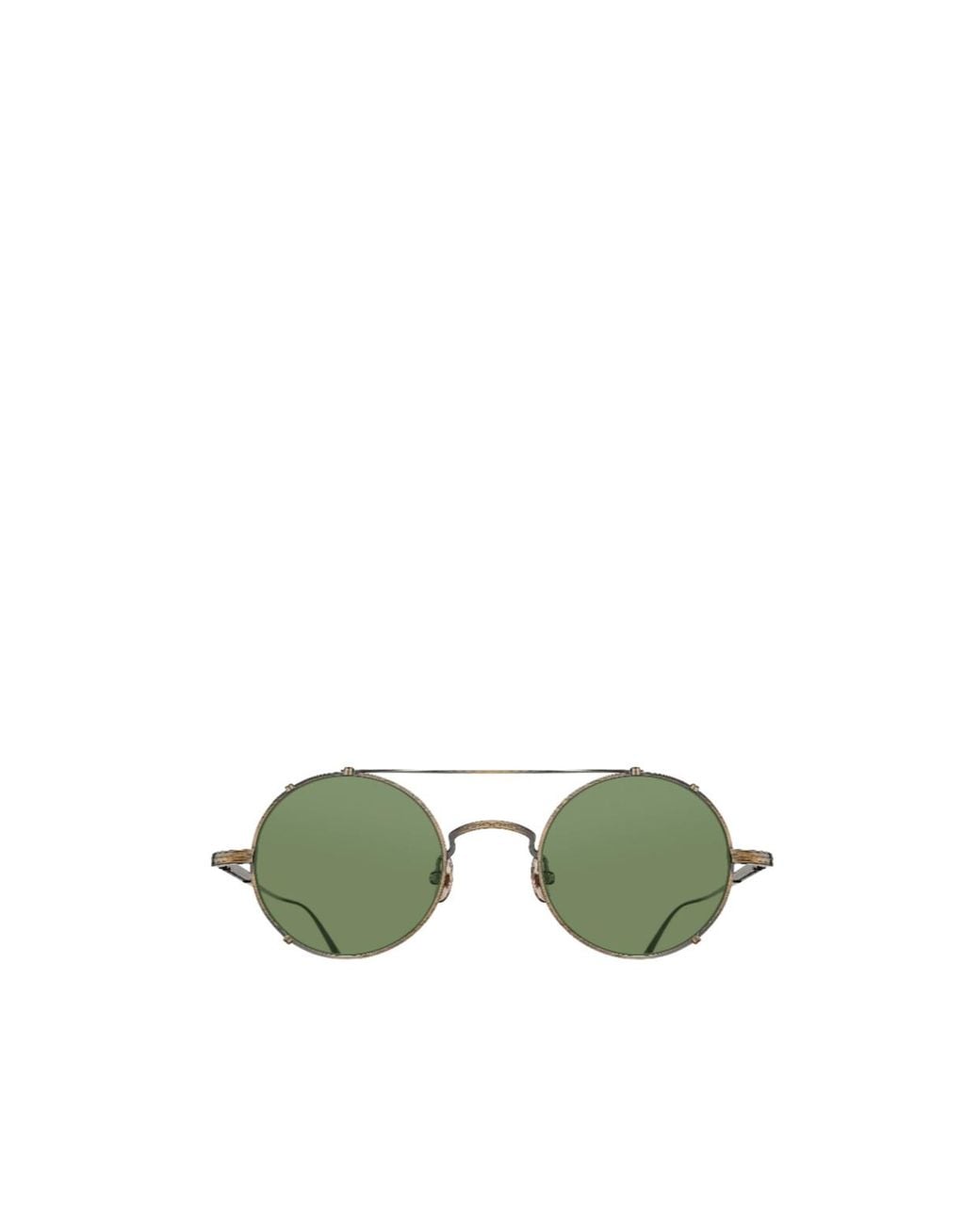 Matsuda Green Pilot-Frame Sunglasses for men