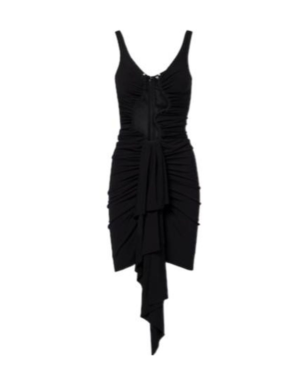 Christopher Esber Black Salacia Ruched Jersey Minidress