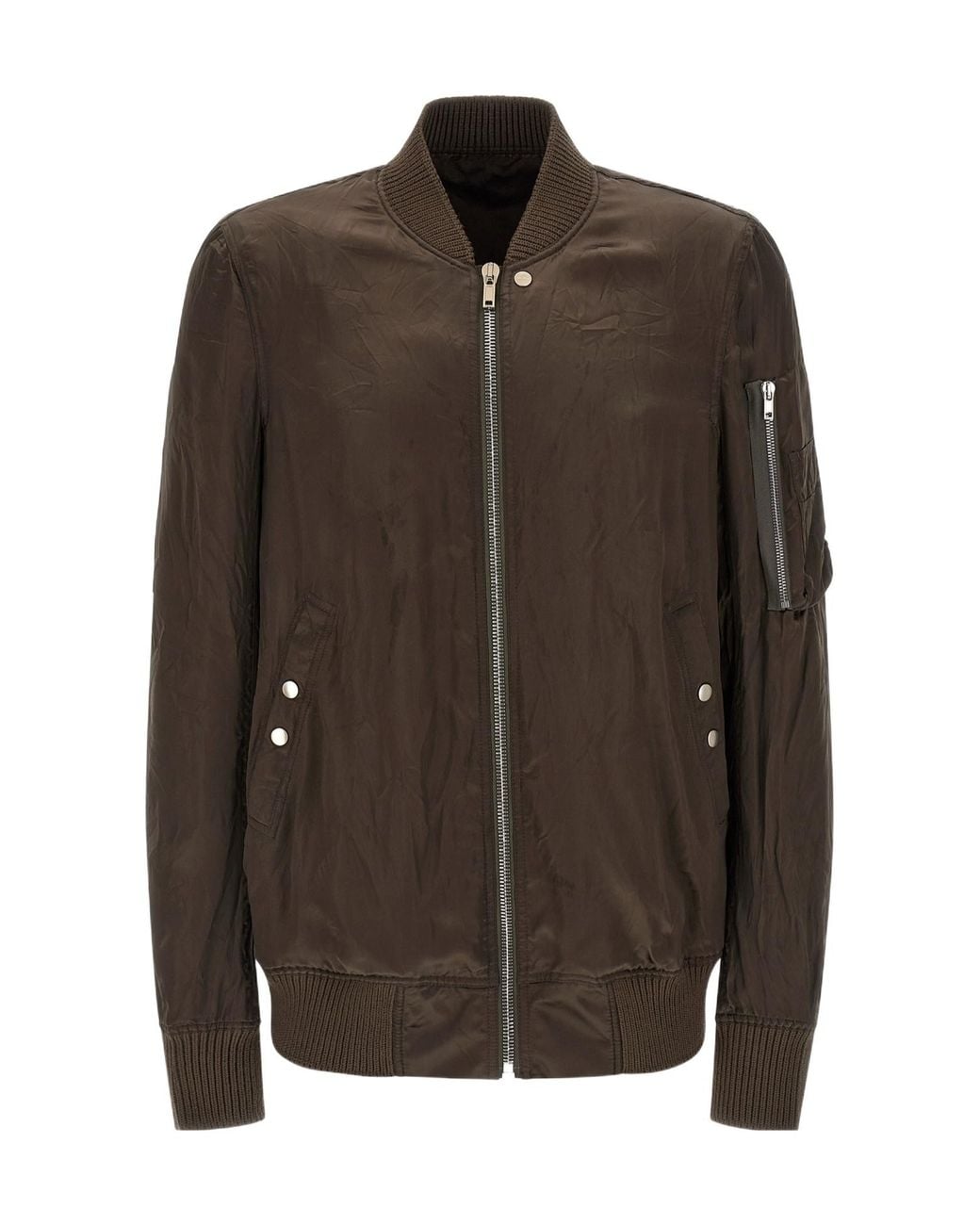 Rick Owens Brown Classic Flight Bomber Jacket for men