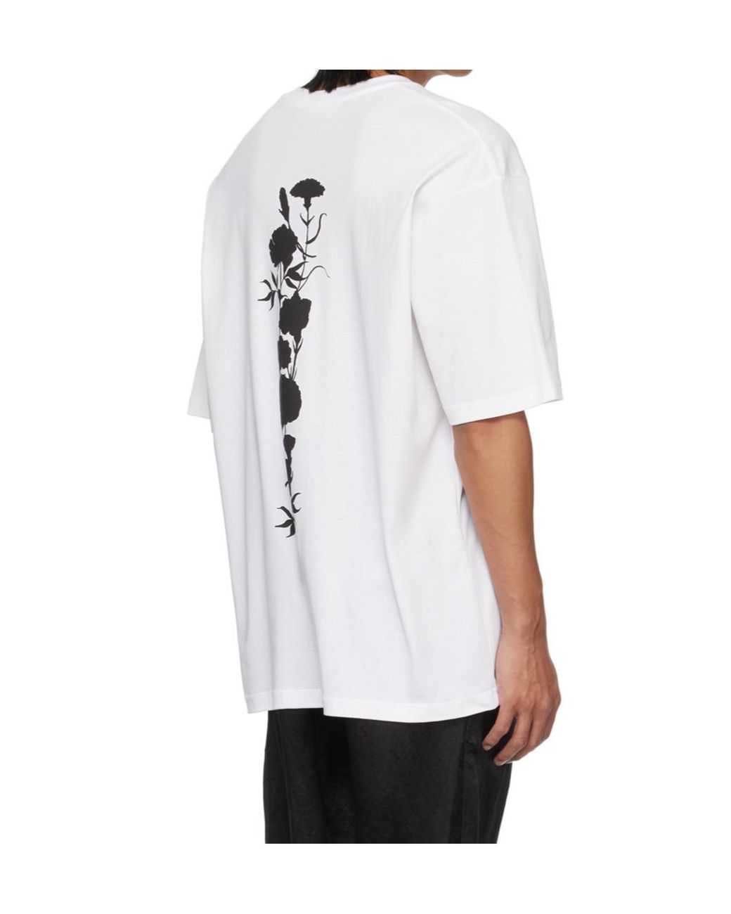 Song For The Mute White Logo Printed Oversized T-Shirt for men