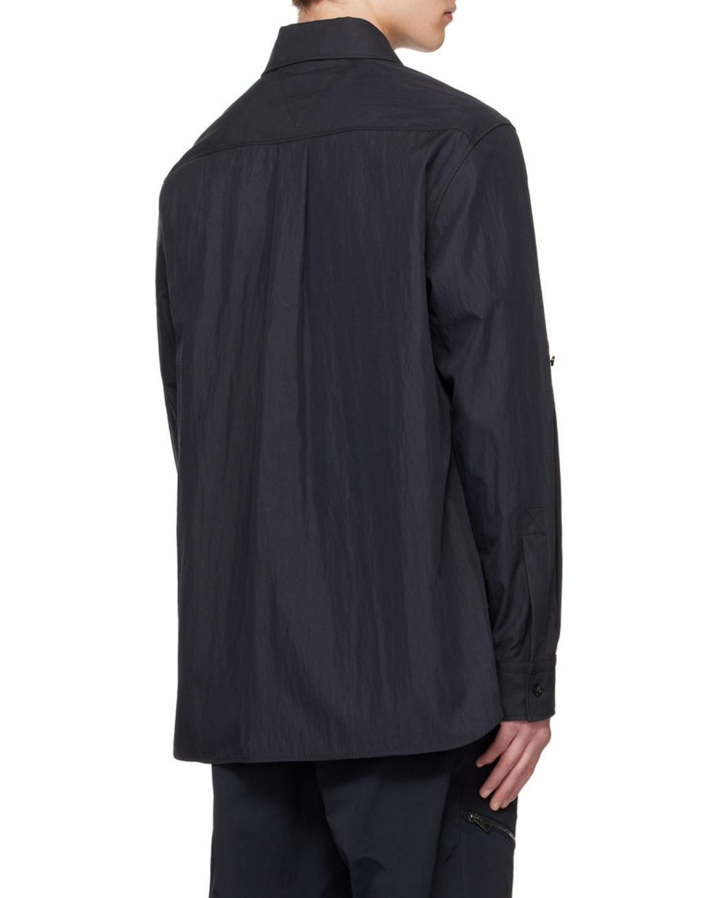 Bottega Veneta Blue Long Sleeved Buttoned Shirt for men