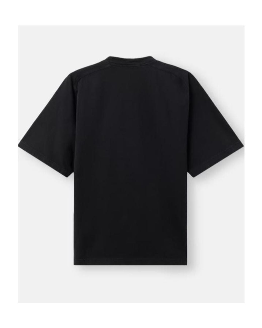 Stone Island Black Compass-Patch T-Shirt for men