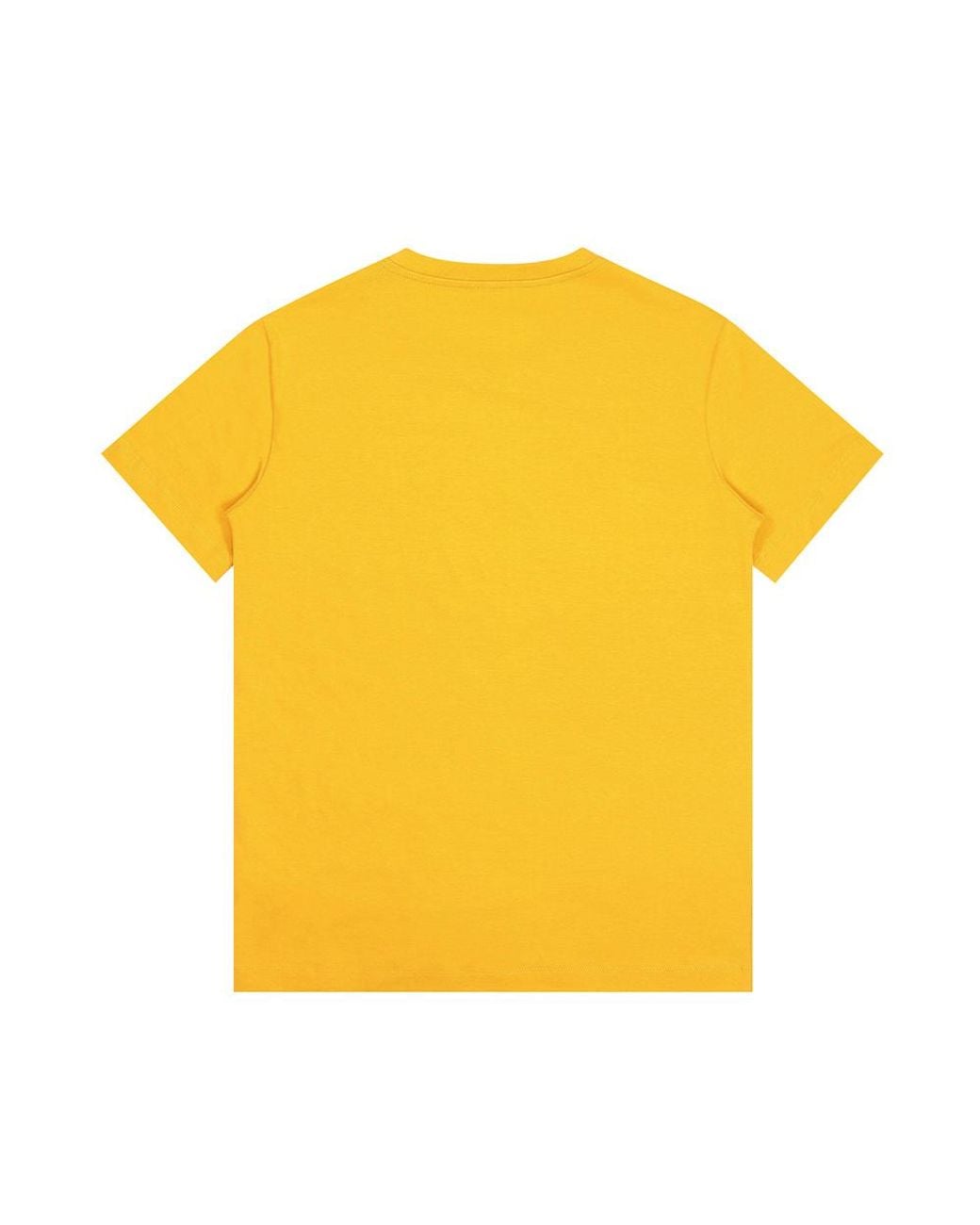 EA7 Yellow Logo Crew-Neck T-Shirt for men