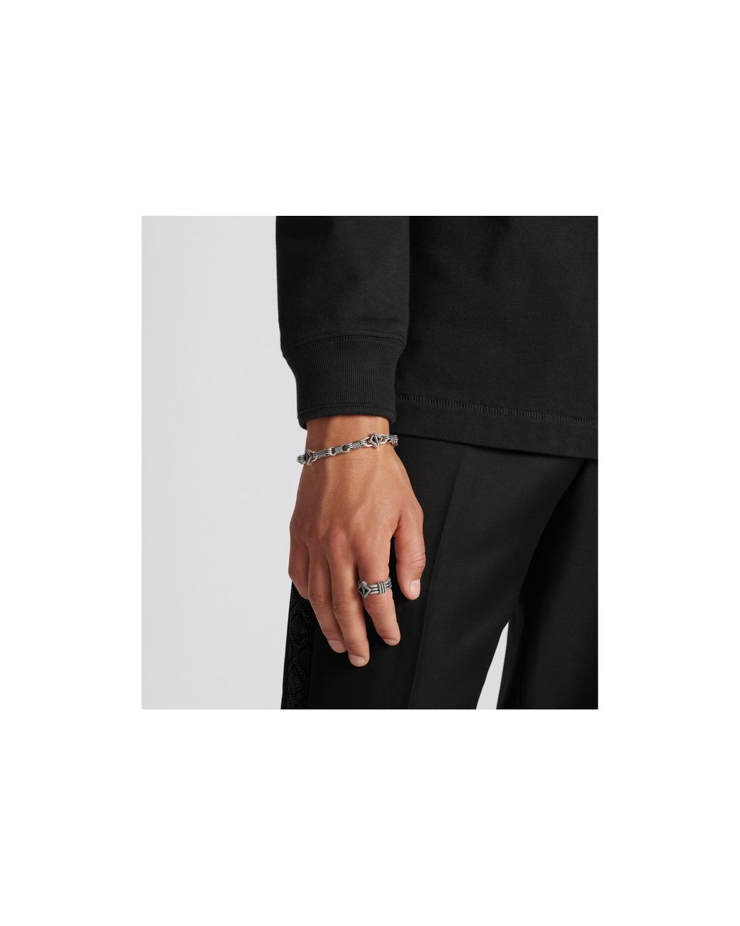 Dior Cd Diamond Buffalo Ring in Metallic for Men | Lyst