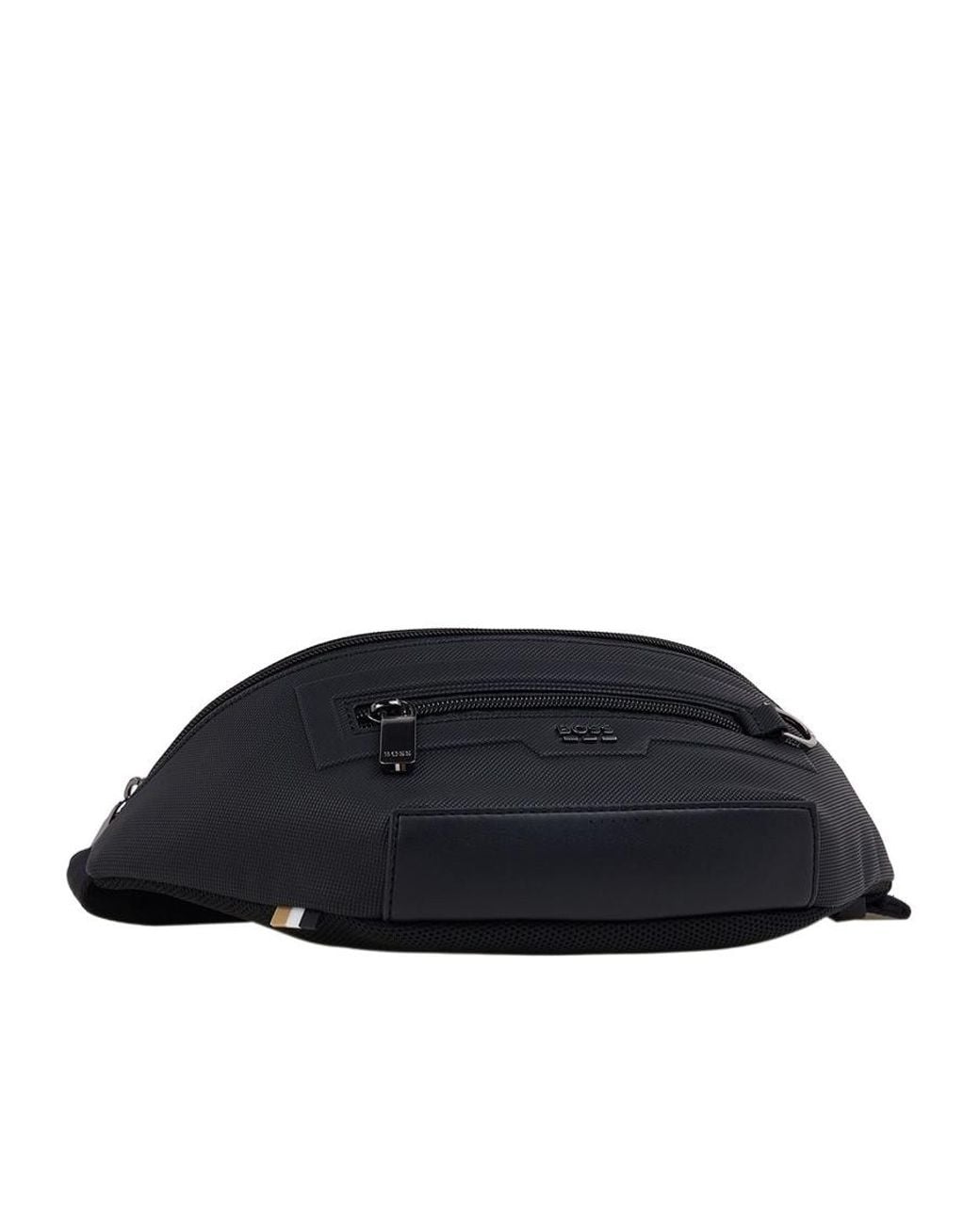 Boss Black Zip Belt Bag for men