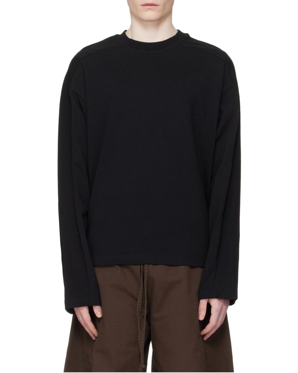Entire studios Black Regular Fit Crewneck T-Shirt for men