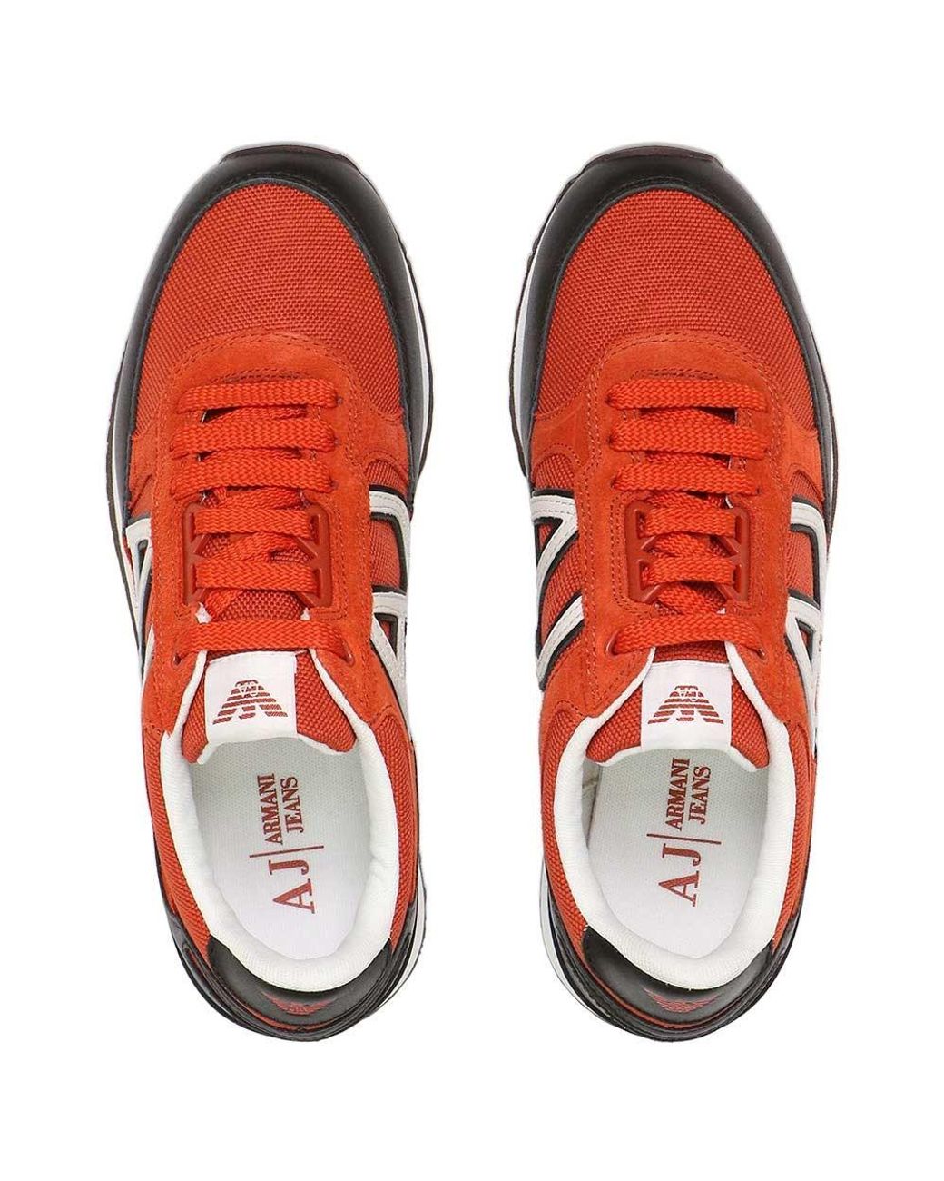 Armani Jeans Red Logo Details Casual Sneakers for men