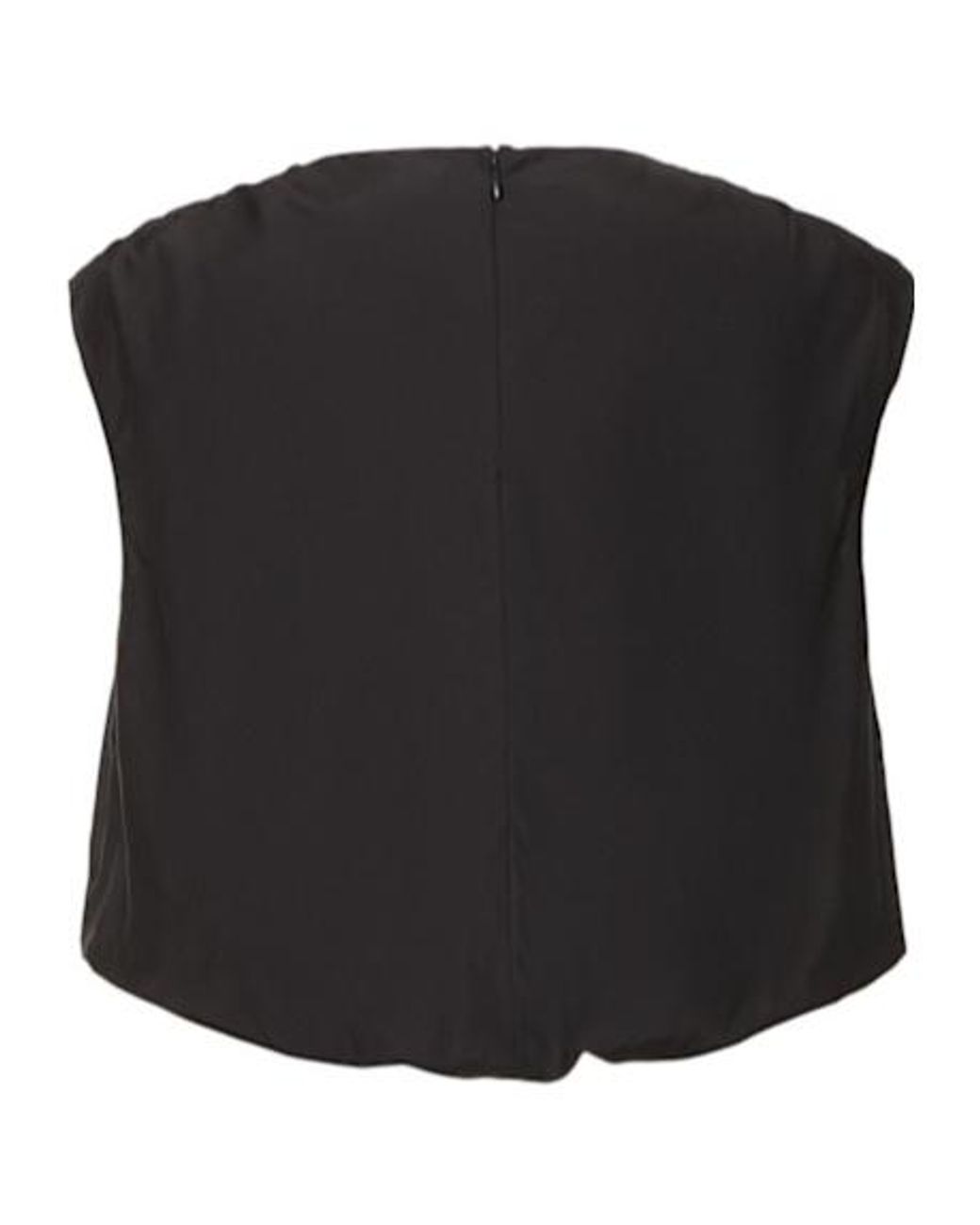 Loulou de Saison Black Cosma Pleated Sleeveless Top