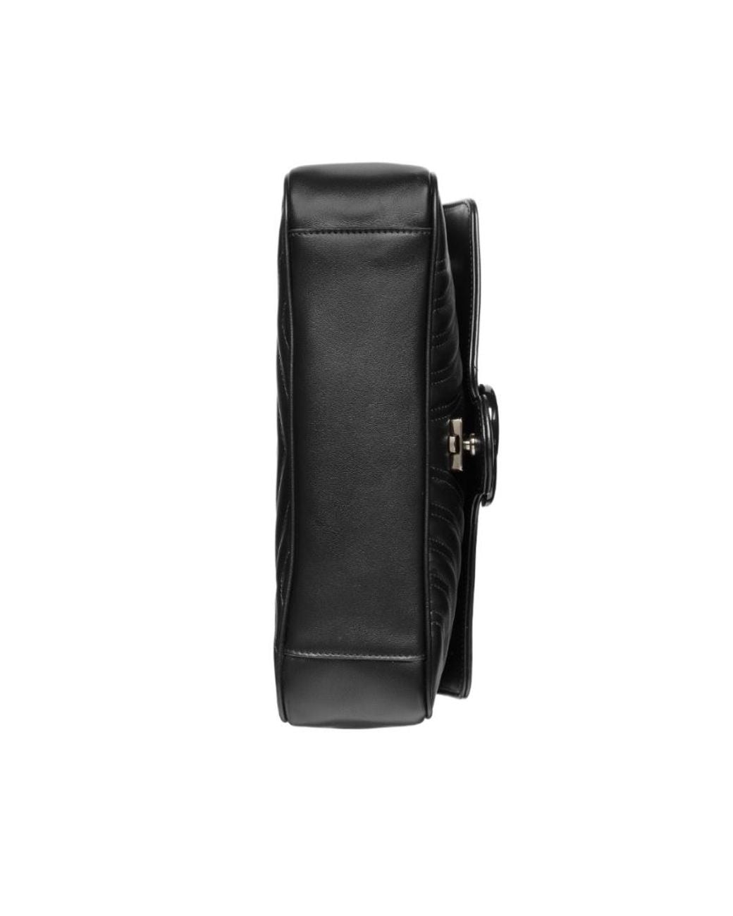 Gucci Black Gg Mormont Quilted Small Shoulder Bag