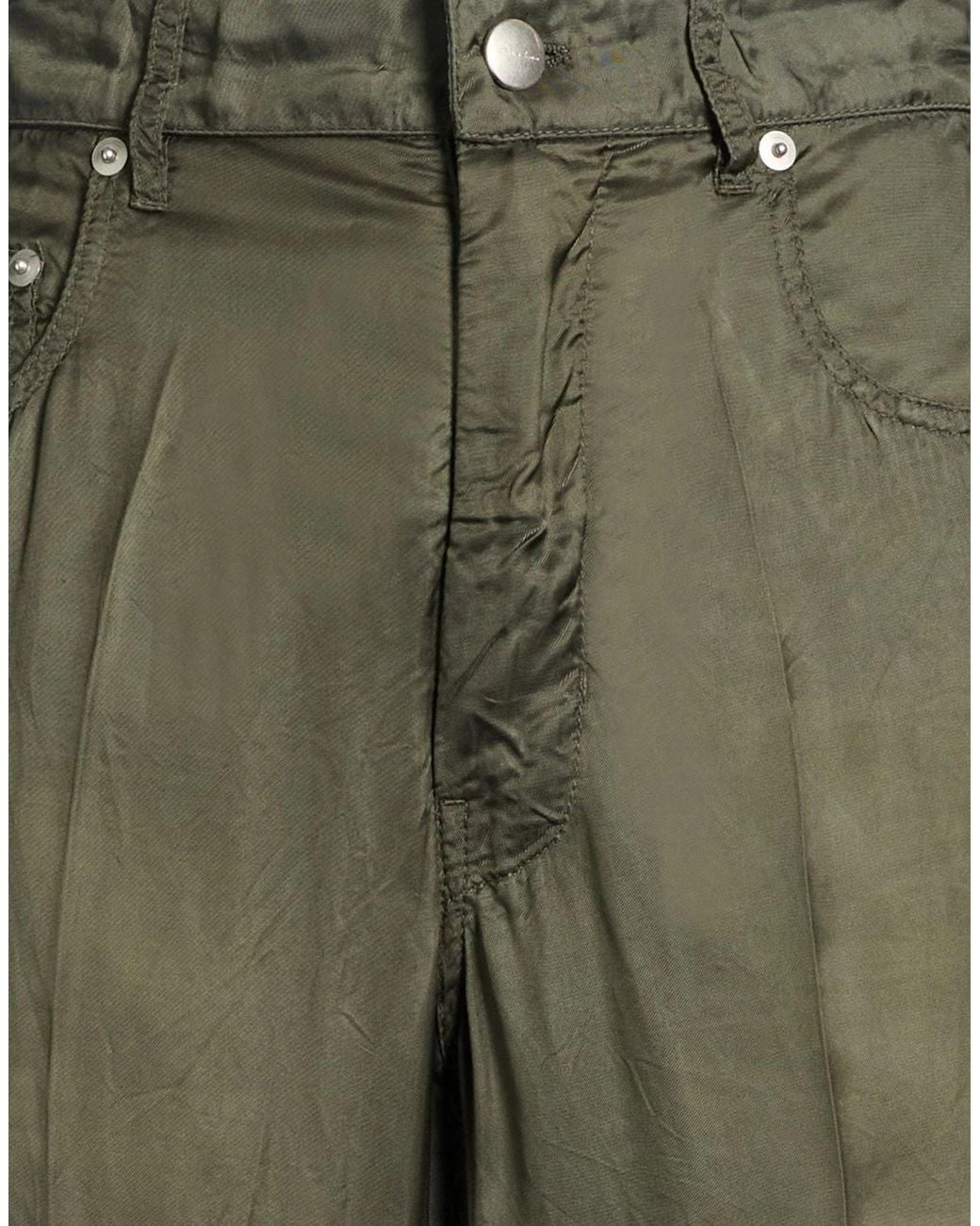 Rick Owens Green Casual Trousers