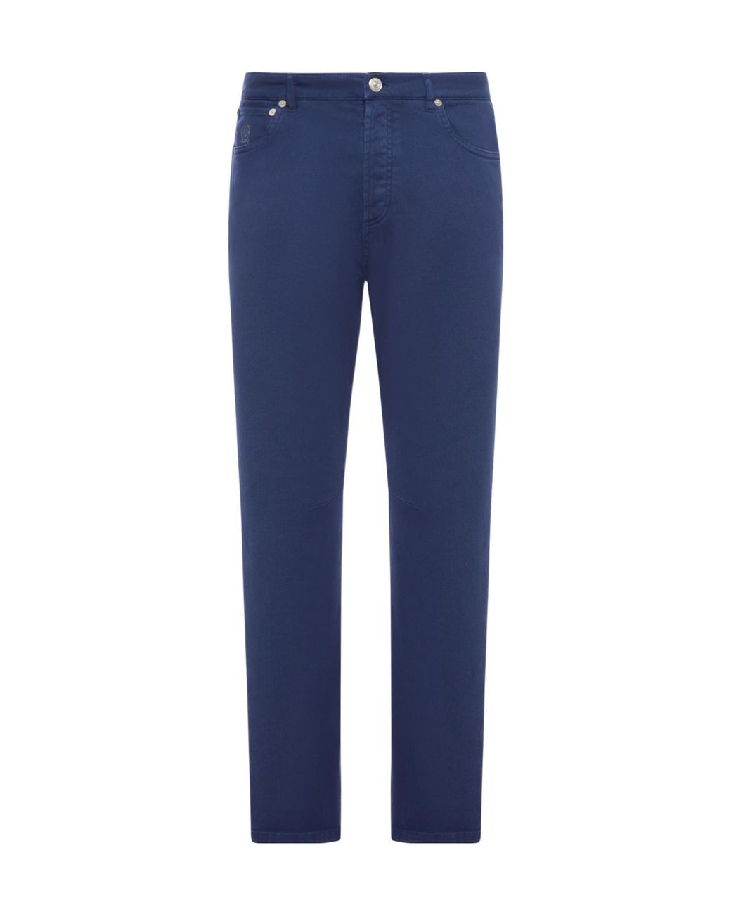 Brunello Cucinelli Blue Casual Pants With Belt Loops for men