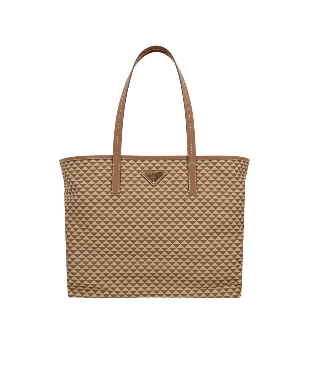 Prada Brown Re-Nylon Top Handle Bag