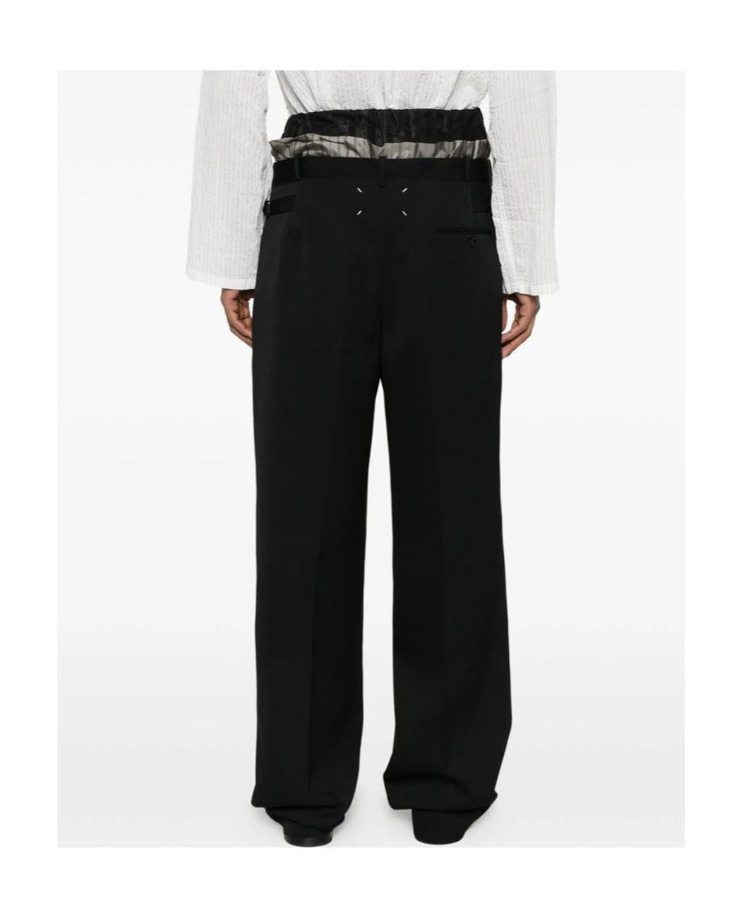 Maison Margiela Black Anonymity Of The Lining Trousers for men