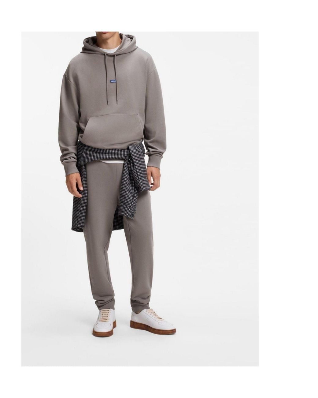 Boss Gray Comfortable Casual Pants for men
