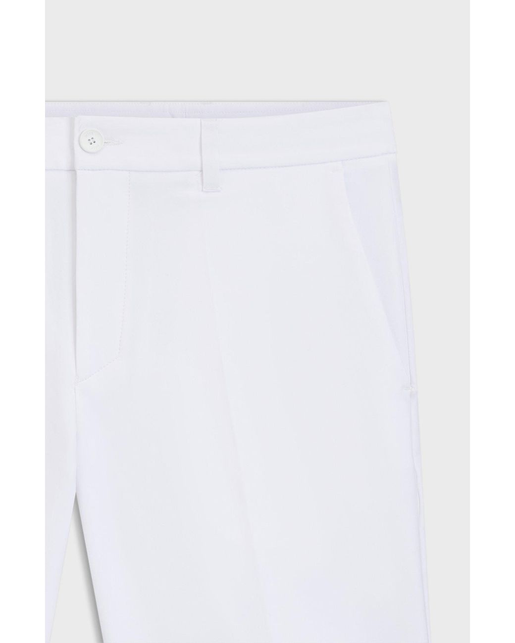 Boss White Water-Reppellent Chino Shorts for men