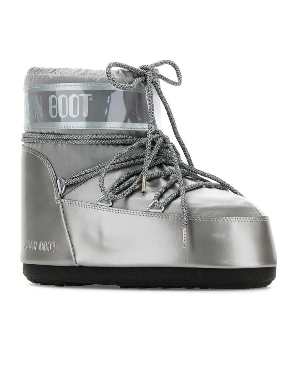 Moon Boot Gray Ankle Lace-Up Boots