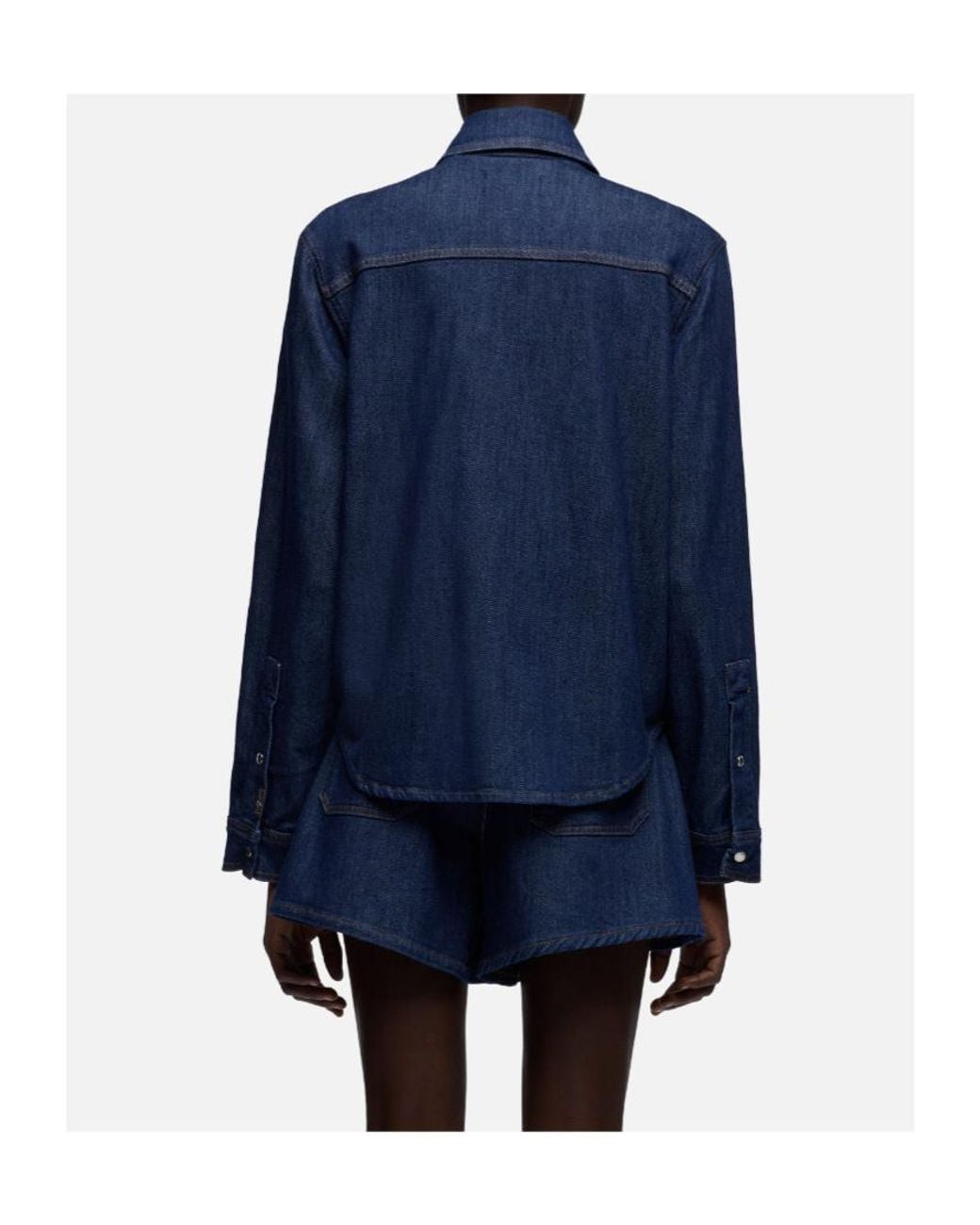 7 For All Mankind Blue Utility Classic Shirt