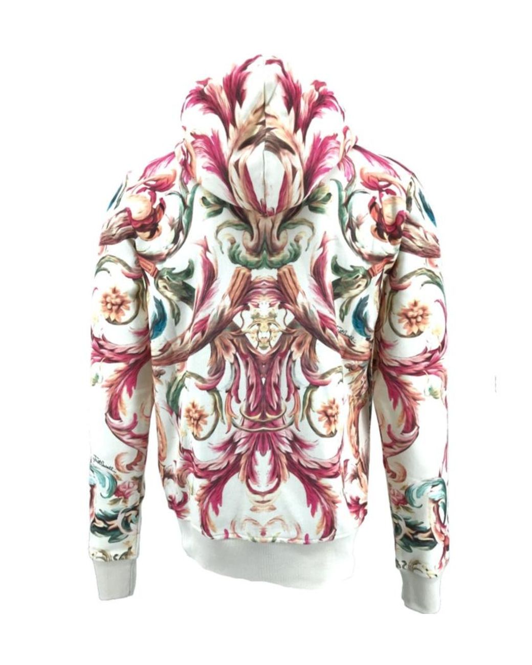 Just Cavalli White Zipper Long-Sleeved Sweater for men