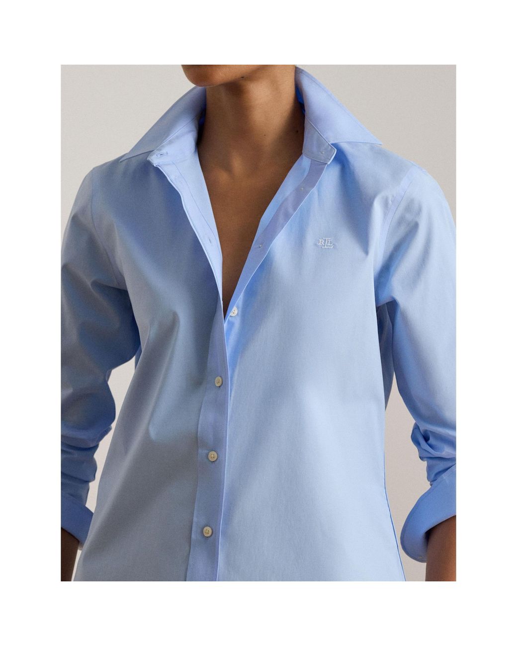 Ralph Lauren Blue Long-Sleeve Collared Shirt