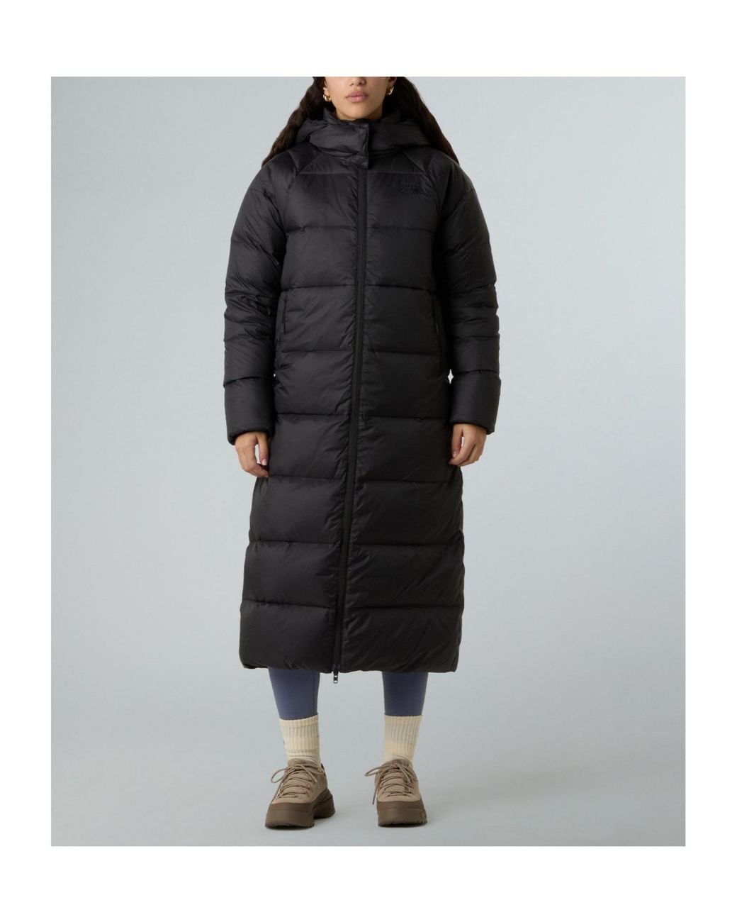 The North Face Black Hooded Long Down Coat