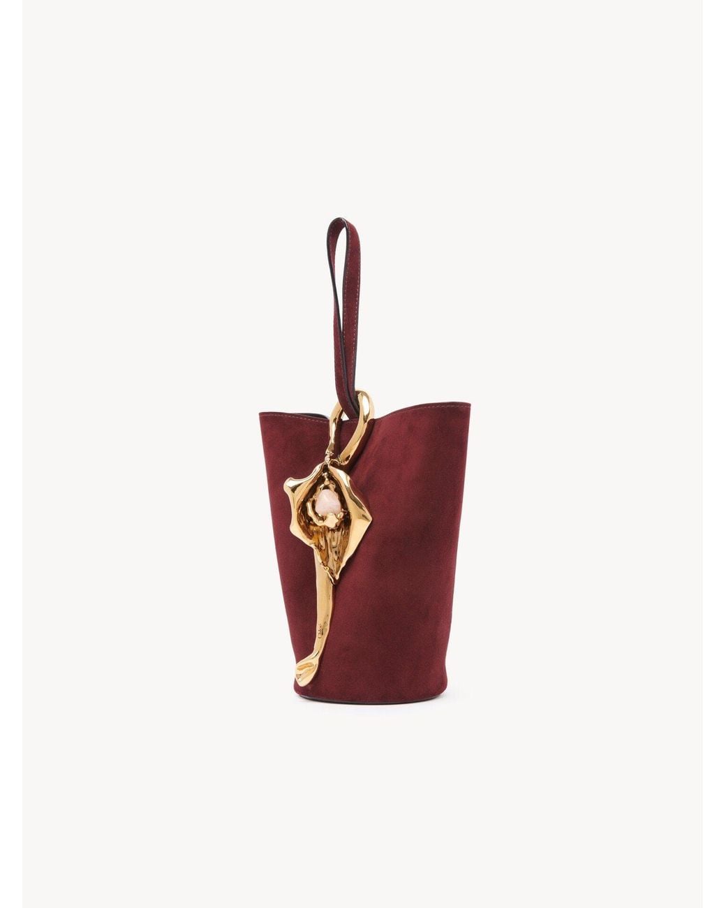 Chloé Red Chloé Small Eden Treasures Wristlet Bucket Bag