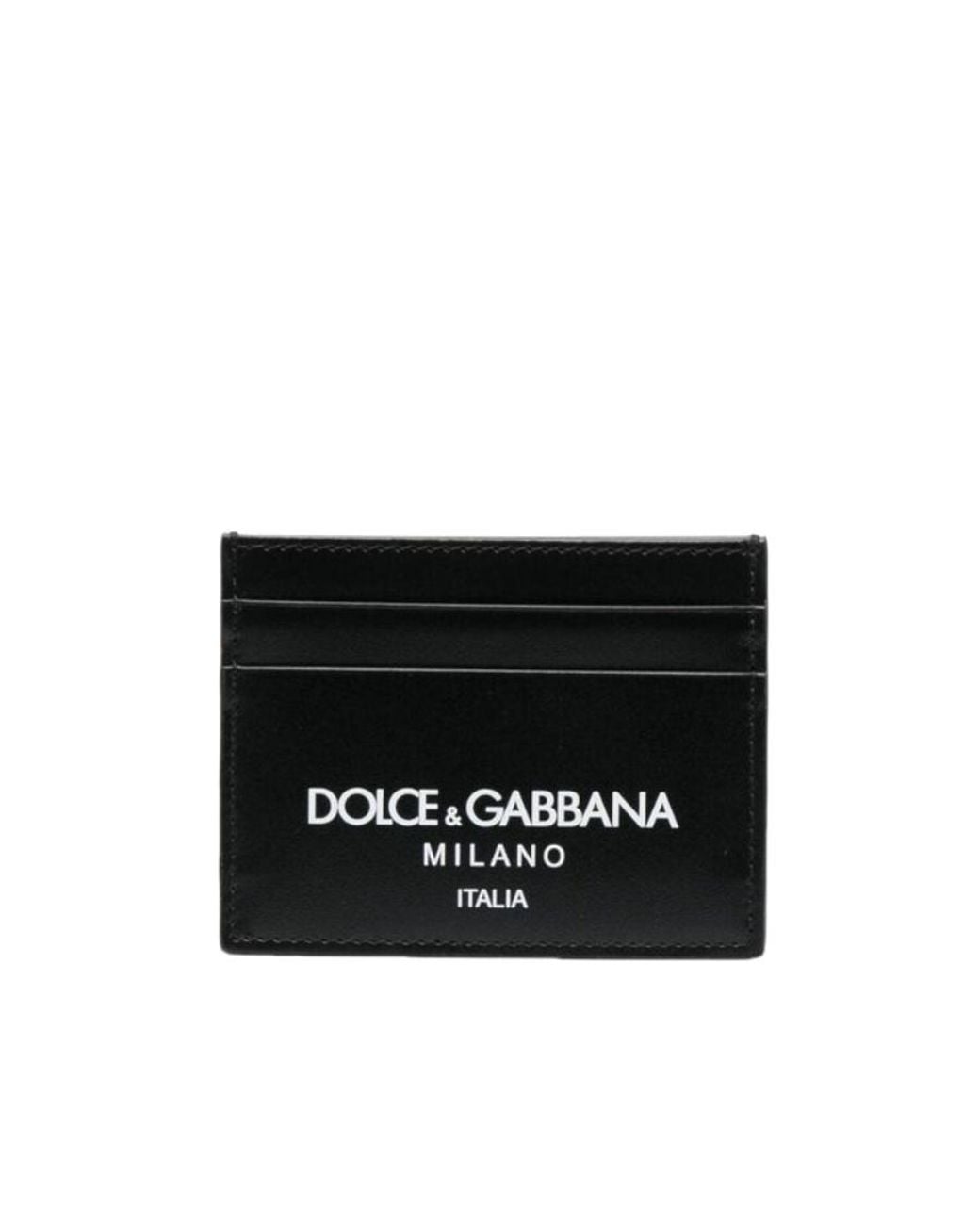 Dolce & Gabbana Black Logo Printed Cardholder for men