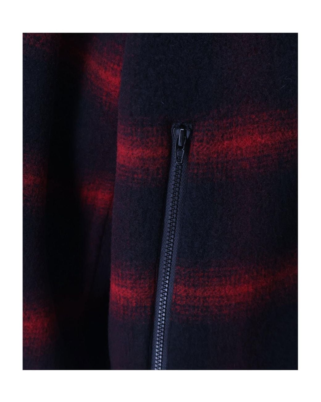Balenciaga Red Half Zip Checked Oversized Jacket for men
