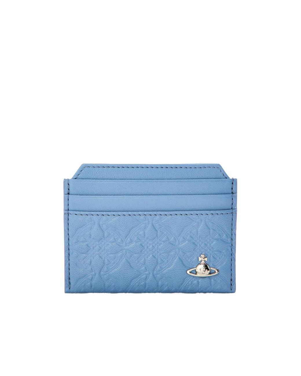 Vivienne Westwood Blue Classic Logo Card Holder for men