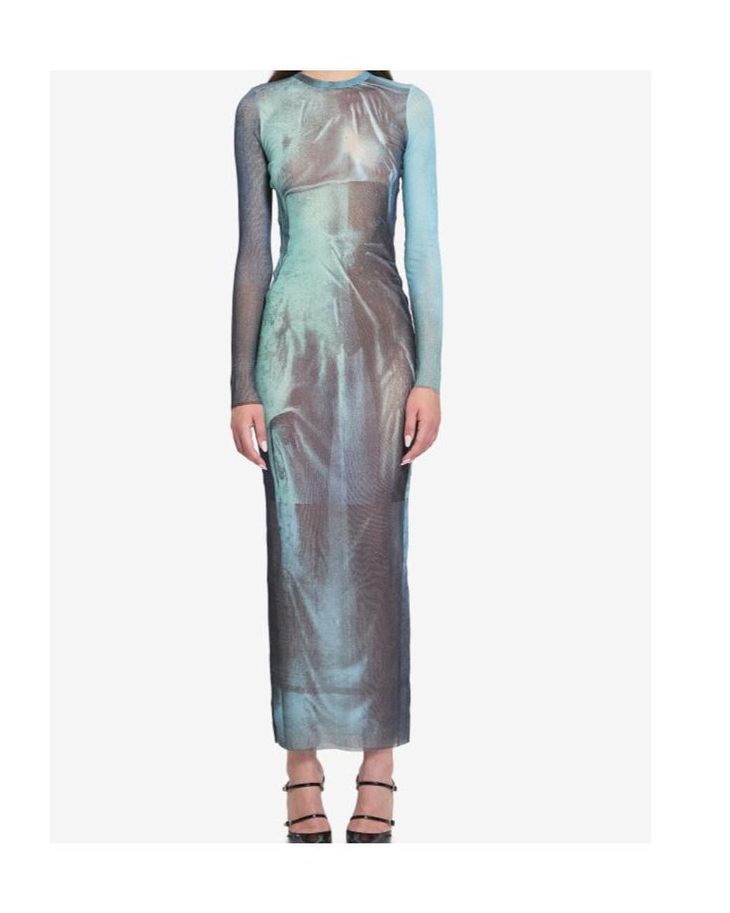 Jean Paul Gaultier Blue The Long Water Dress