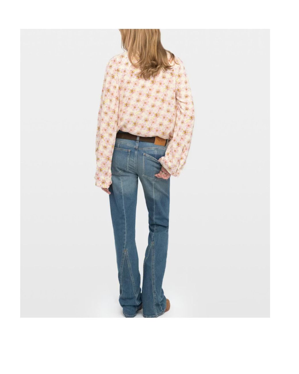 Zadig & Voltaire Pink Flower Printed Top