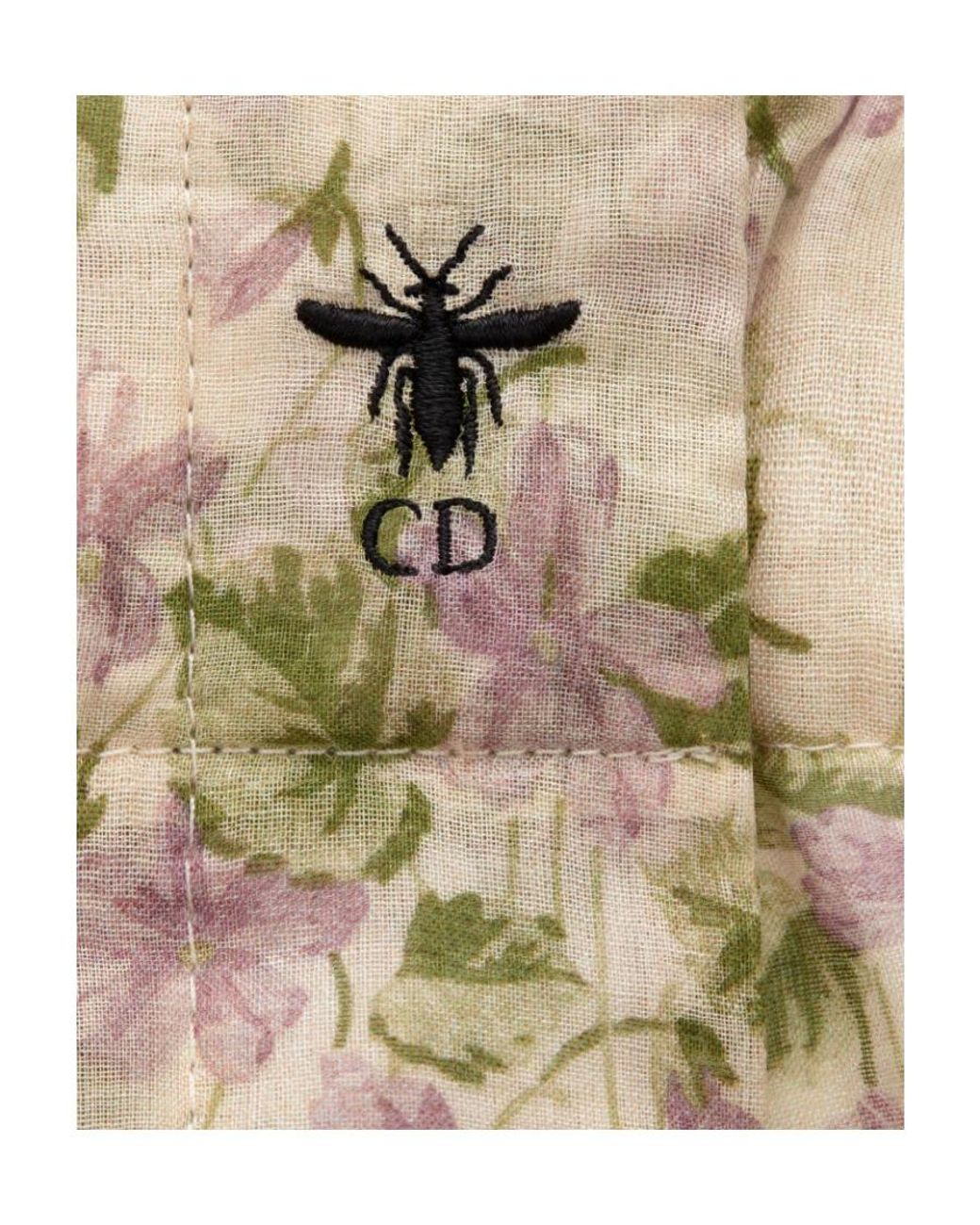 Dior Natural Christian Floral Printed Lace Detailed Shorts