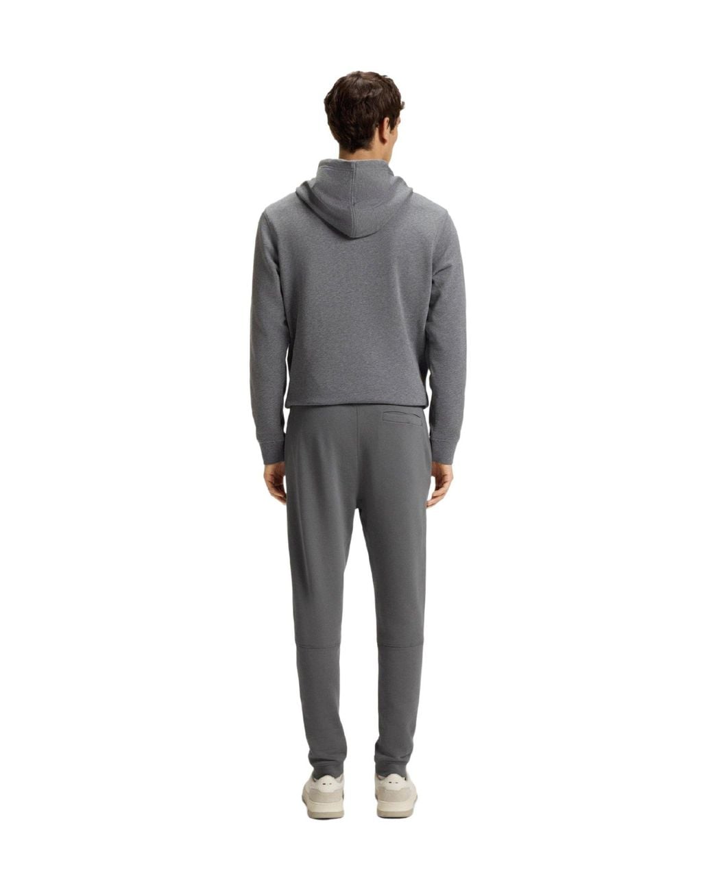 Boss Gray Solidcolor Sweatpants for men