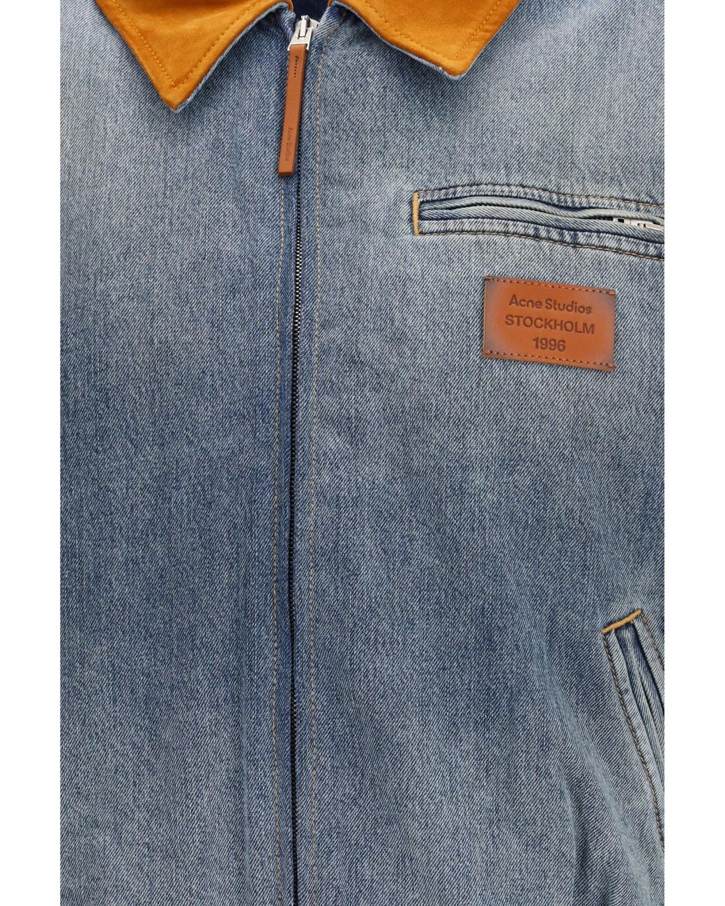 Acne Blue Denim Bomber Jacket