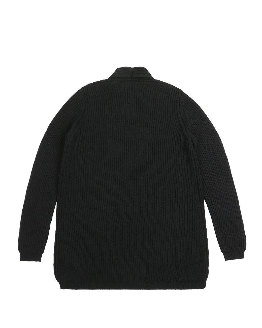 Max Mara Black Notched Collar Cardigan