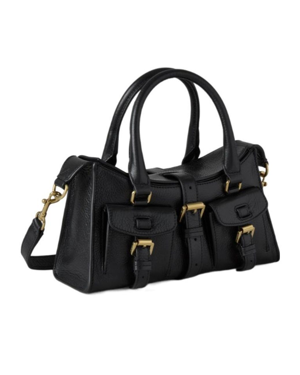 Mulberry Black Mini Roxanne Tote Bag