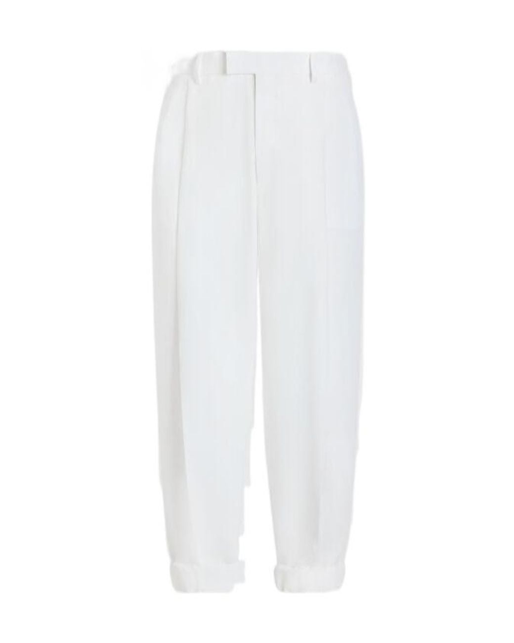 Dolce & Gabbana White Pressed Crease Pants for men