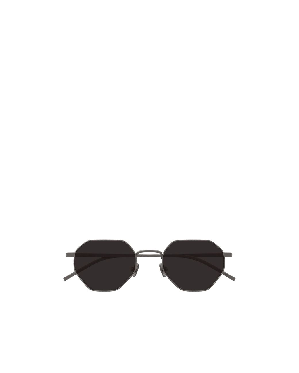 Bottega Veneta White Eyewear Geometric Frame Sunglasses for men