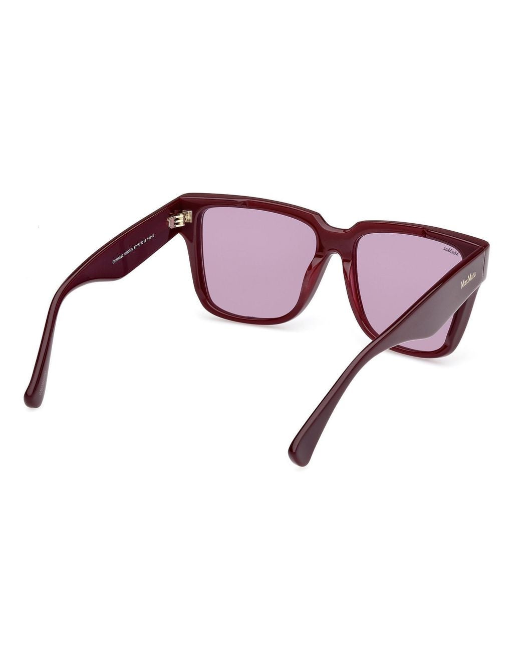 Max Mara Purple Square Frame Sunglasses