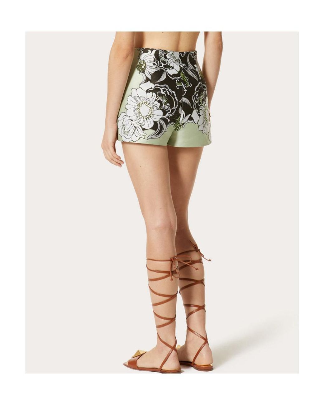 Valentino Multicolor Logo Print Casual Shorts