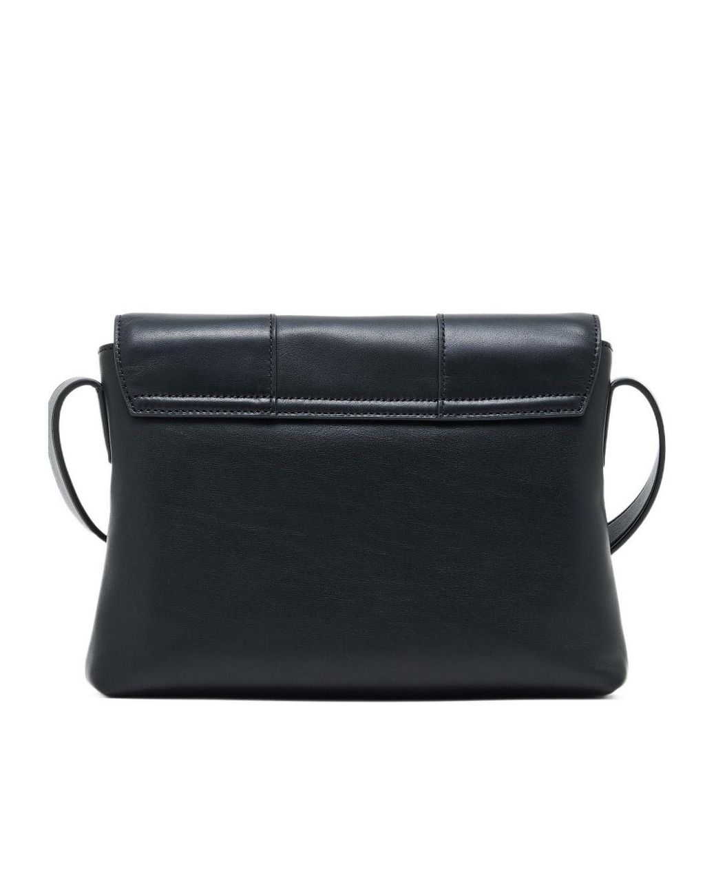 Emporio Armani Black Logo-Plaque Leather Shoulder Bag for men