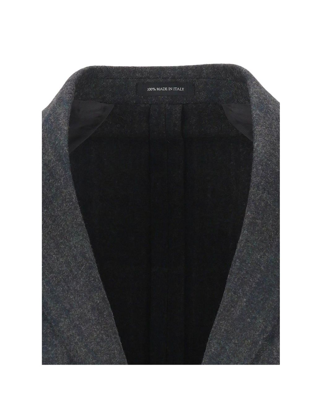 Al Duca D'aosta Black Long-Sleeve Blazer for men