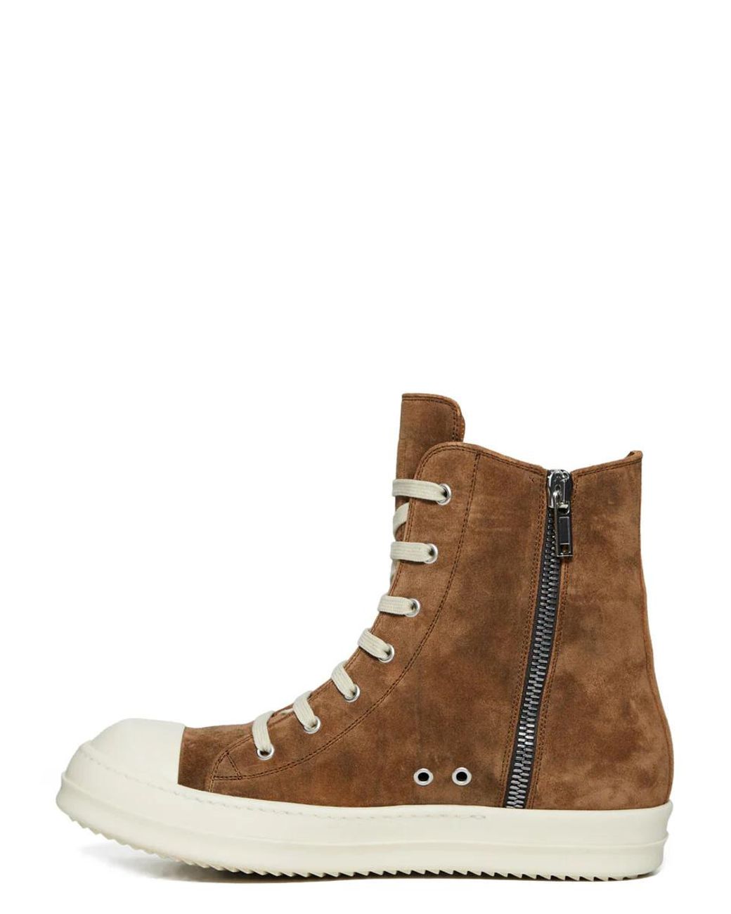 Rick Owens Brown Temple High Sneakers for men