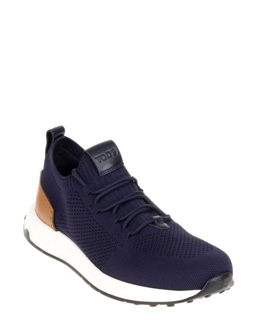 Tod's Blue Knit Low-Top Sneakers for men