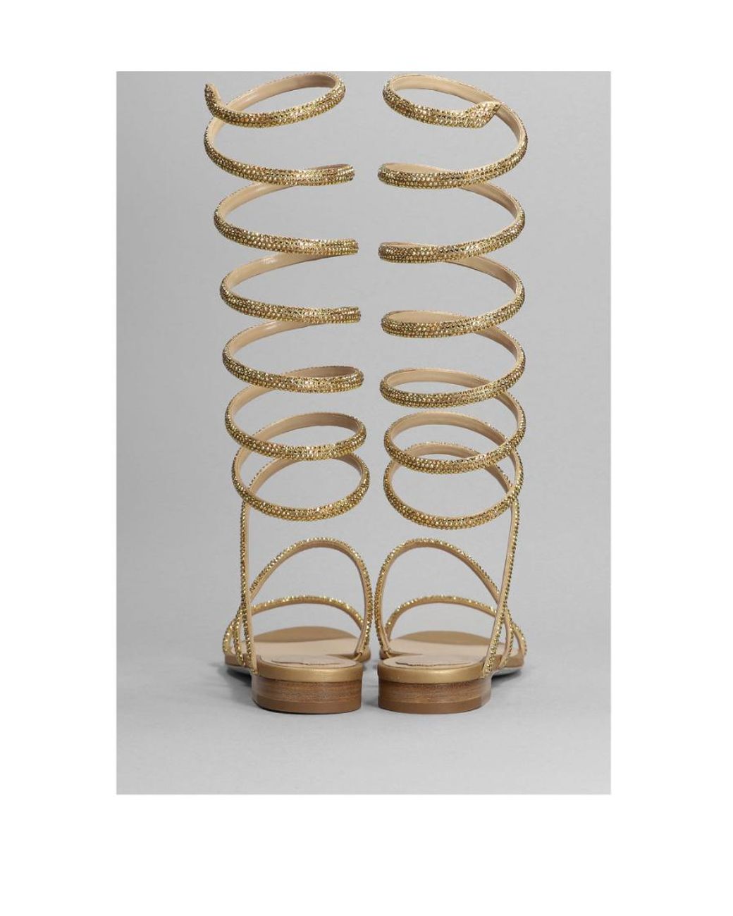 Rene Caovilla Metallic René Caovilla Supercleo Embellished Flat Sandals