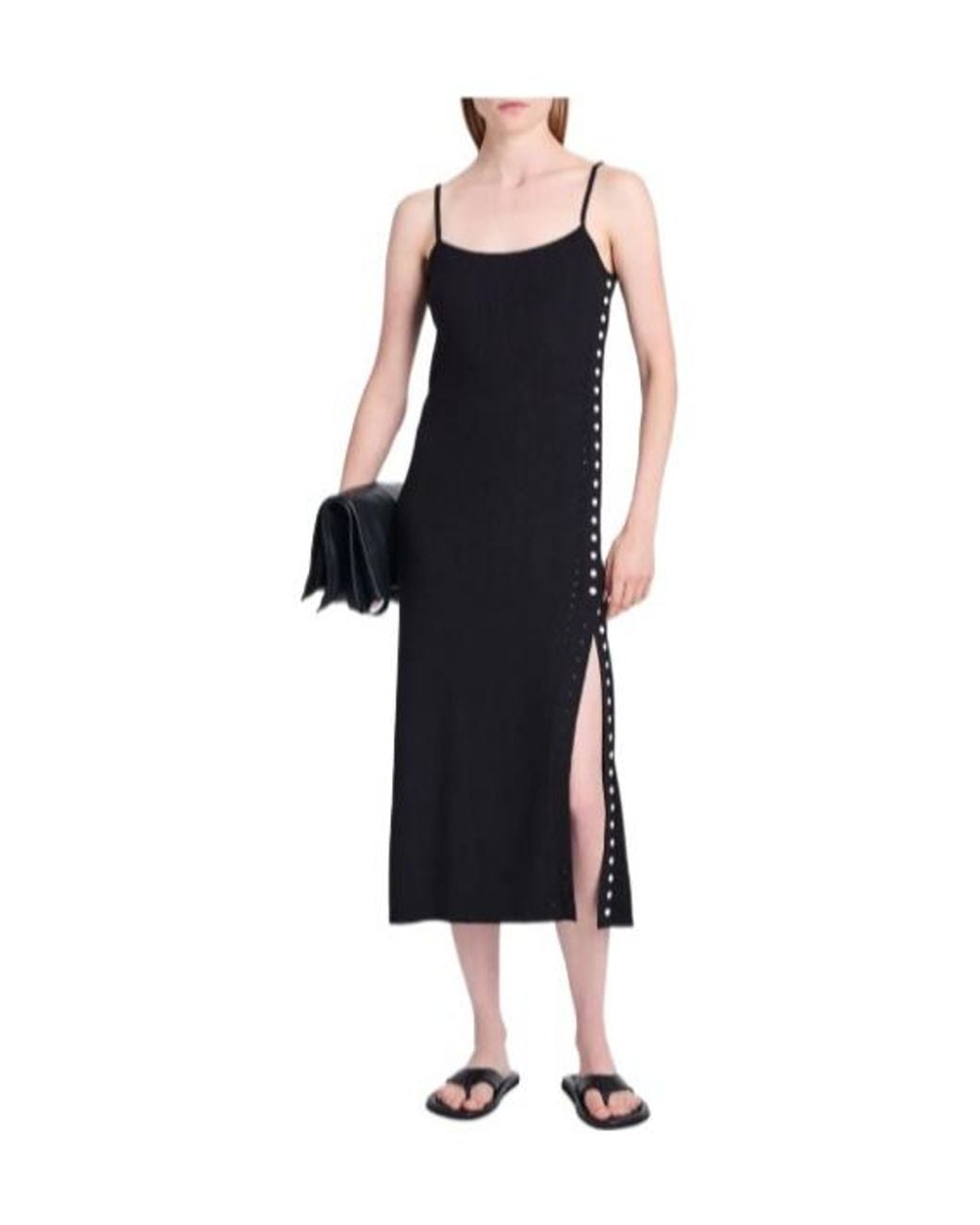 Proenza Schouler Blue Mid-Length Lambskin Imitation Dress