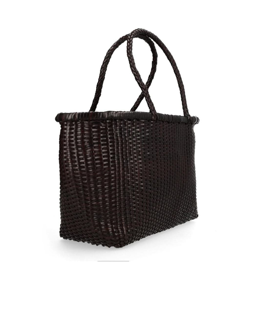 Dragon Diffusion Black Large Weave Basket Bag