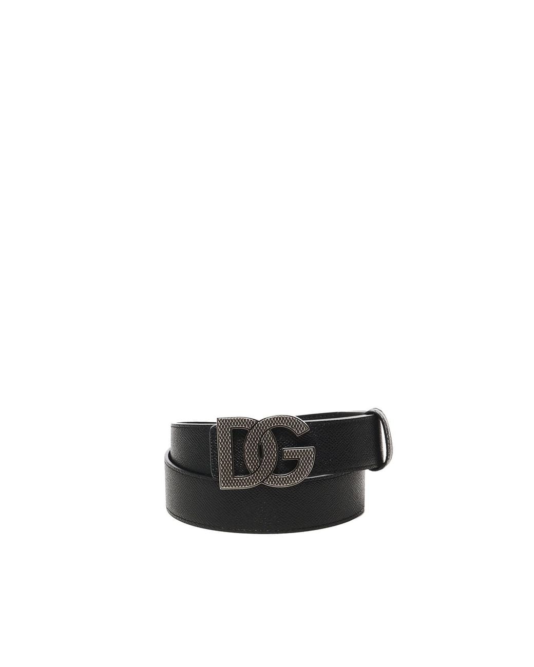 Dolce & Gabbana White Belt With Logo for men
