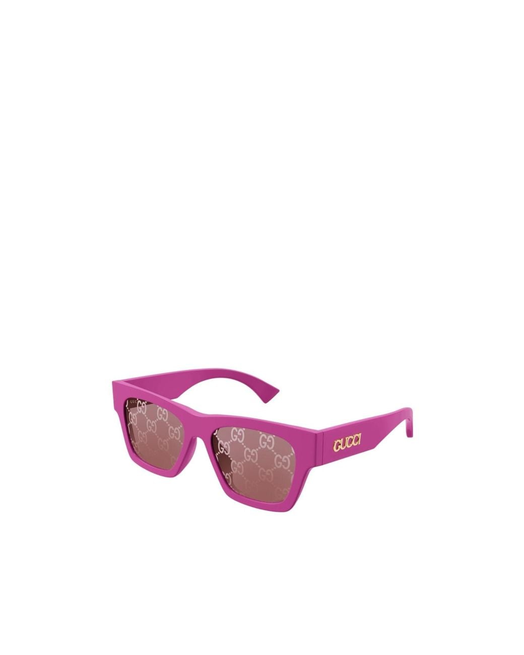 Gucci Pink Eyewear Square Frame Sunglasses