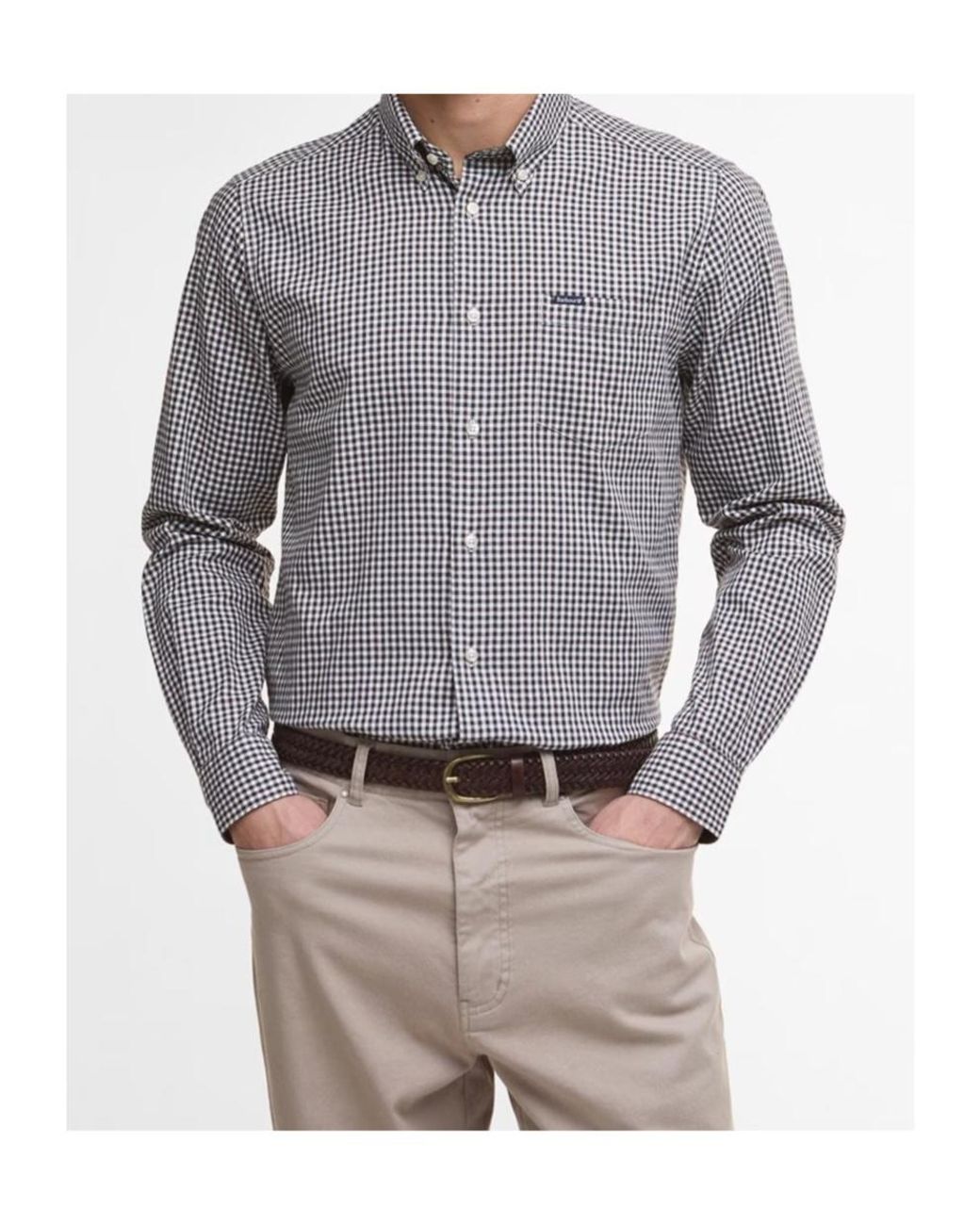 Barbour Gray Padshaw Tailored Shirt for men