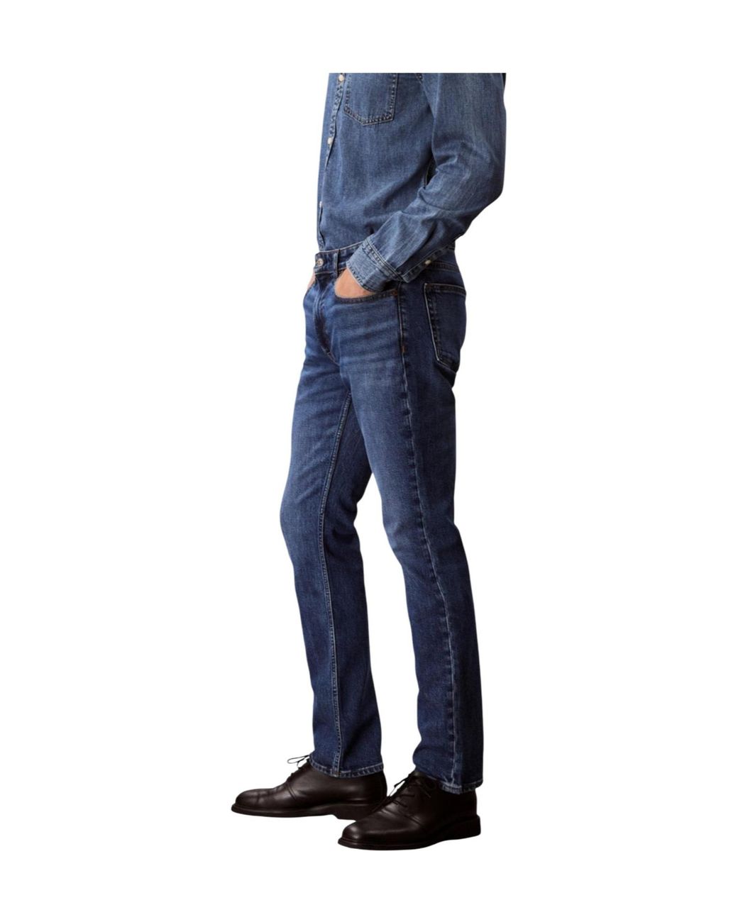 Calvin Klein Blue Straight Jeans for men